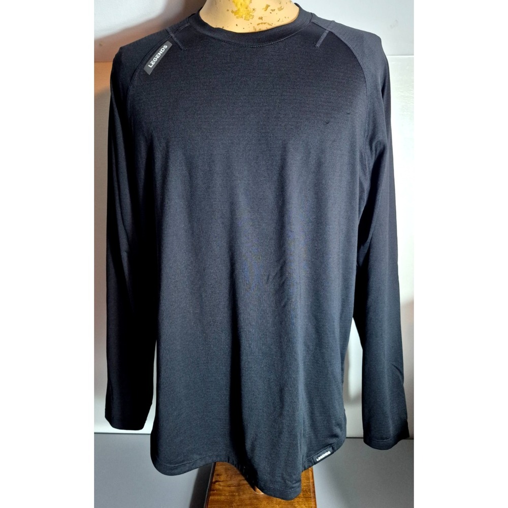 Legends Men's Long Sleeve Performance Tee - Black